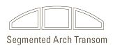 shapes segmented arch transom