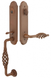 Emtek Monolithic Lafayette Rust Handleset