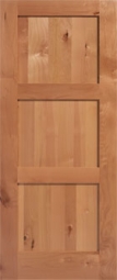 Masonite Knotty Alder 3-Equal Panel
